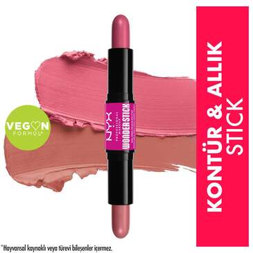 Nyx Professional Makeup Wonder Stick Çift Taraflı Krem Allık Stick Light Peach and Baby Pink