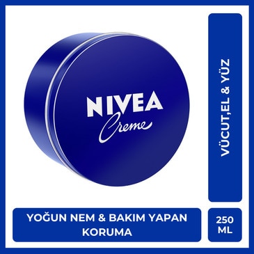 Nivea Creme Nemlendirici Krem 250 ml Bakım Yapan Koruma Tüm Ciltler