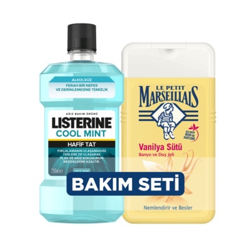 Listerine Ağız Bakım Suyu 250 ml ve Duş Jeli 250 ml Seti