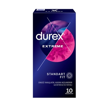 Durex Extreme Geciktiricili ve Tırtıklı Prezervatif 10'lu