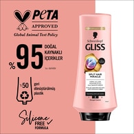 Gliss Split Hair Miracle Kırık Uçları Mühürleyen Saç Bakım Kremi İyonik Kompleks ve Üzüm Çekirdeği Yağı ile 360 ml
