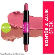Nyx Professional Makeup Wonder Stick Çift Taraflı Krem Allık Stick Light Peach and Baby Pink