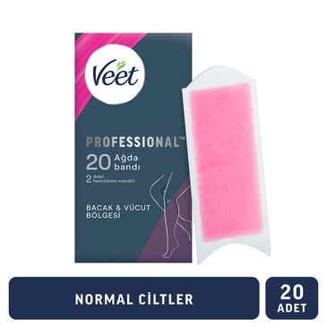 Veet Ağda Bandı 20'li Normal Ciltler İçin