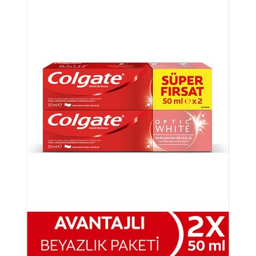Colgate Optic White Parıldayan Beyazlık 2x50  ml Set