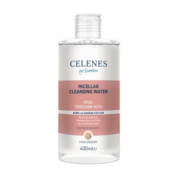 Celenes Cloudberry Micel Temizleme Suyu Kuru ve Hassas Ciltler 400 ml