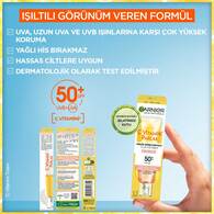 Garnier C Vitamini Parlak Günlük Güneş Koruyucu Fluid Yüz Kremi Işıltılı Doku SPF50+ 40ml