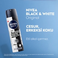 Nivea Men Erkek Sprey Deodorant Black&White Invisible Original 150 ml