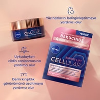 Nivea Cellular Expert Lift Doğal Retinol Alternatifi Saf Bakuchiol ve Hyaluronik Asit içeren Gece Kremi 50 ml