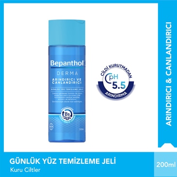Bepanthol Derma Yüz Temizleme Jeli Arındırıcı ve Canlandırıcı 200 ml