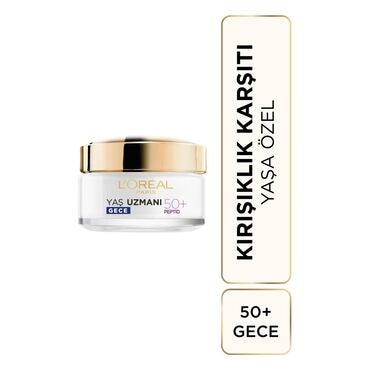 L'Oreal Paris Yaş Uzmanı Yenileyici Krem Gece 50+ 50 ml