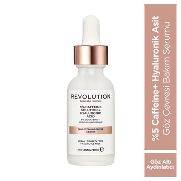 Revolution Skincare Göz Serumu Kafein ve Hyaluronik Asit 30 ml
