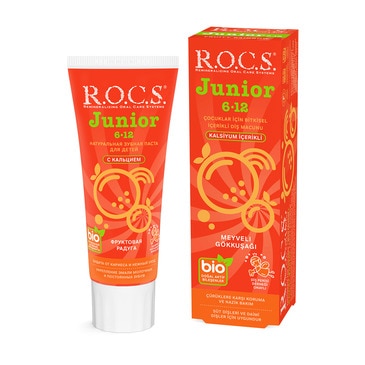 Rocs Junior Diş Macunu Gökkuşağı 6-12 Yaş 60 ml