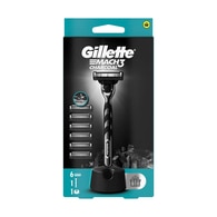 Gilette M3 Charcoal Tıraş Makinesi + 5 Yedek Bıçak Seti