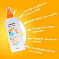 Watsons Sun Çocuk Sprey Spf50+ 200 ml