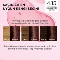 L'Oreal Paris Excellence Büyüleyici Kahve Saç Boyası 4.15