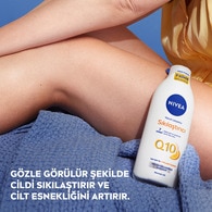 NIVEA Q10 Sıkılaştırıcı ve Nemlendirici Vücut Bakım Losyonu 250ml, C Vitamini
