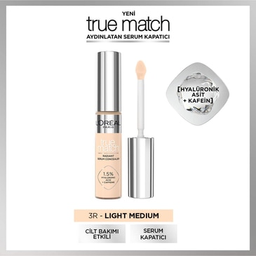 L'Oreal Paris True Match Aydınlatan Serum Kapatıcı 3R