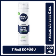 NIVEA MEN Erkek Hassas Ciltler için Koruyucu Tıraş Köpüğü 200 ml