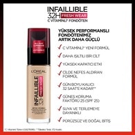 L'Oreal Paris Infaillible 32H Fresh Wear C Vitaminli Fondöten 130 True Beige