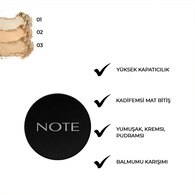 Note Luminous Silk Compact Pudra No: 03 Medium Beige
