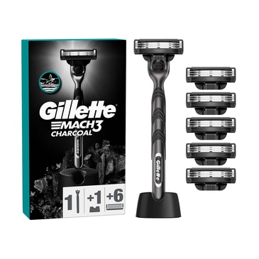 Gilette M3 Charcoal Tıraş Makinesi + 5 Yedek Bıçak Seti