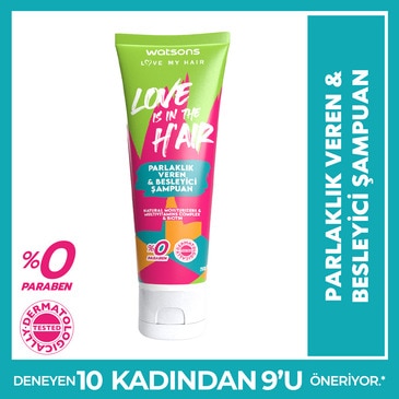 Watsons Love is in the H'air Parlaklık Veren Besleyici Şampuan 250 ml