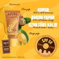Nyx Professional Makeup Buttermelt Glaze Işıltılı Nemlendirici Tint Cashew Butta