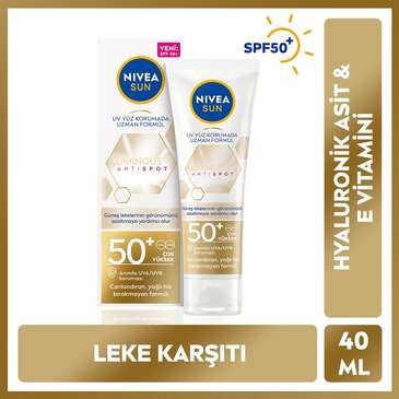 Nivea Sun Luminous630 Yüz Güneş Koruyucu Krem Spf50+ 40 ml
