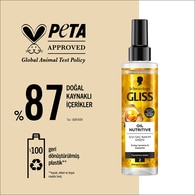 Gliss Oil Nutritive Besleyici Sıvı Saç Kremi Omega 9 ve Marula Yağı ile 200 ml