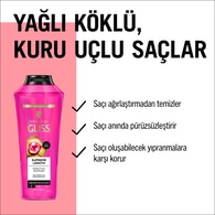 Gliss Supreme Length Koruyucu Şampuan Biotin Kompleksi ve Şakayık Çiçeği Özü ile 400 ml
