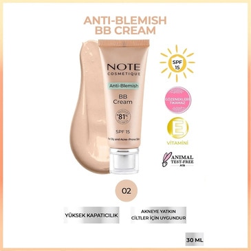 Note BB Krem Anti Blemish No: 02