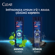 Clear Men 3in1 Şampuan ve Duş Jeli Ferahlatıcı Mentol 350 ml