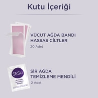 Sesu Hassas Ciltlere Özel Ağda Bandı 20 Adet