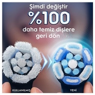 Oral-B iO Serisi Ultimate Clean Siyah Orijinal Yedek Başlıkları Derin Plak Giderme 2'li