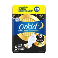Orkid Ultra Extra Dörtlü Gece Extra Plus 20'li