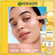 Garnier C Vitamini Parlak Günlük Güneş Koruyucu Fluid Yüz Kremi Işıltılı Doku SPF50+ 40ml