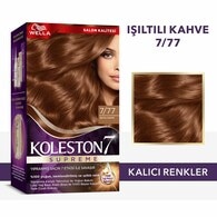 Wella Koleston Kit Saç Boyası Işıltılı Kahve 7/77