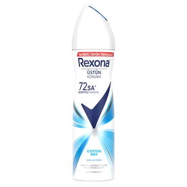 Rexona Kadın Sprey Deodorant Cotton Dry 72 Saat Kesintisiz Üstün Koruma 150 ml