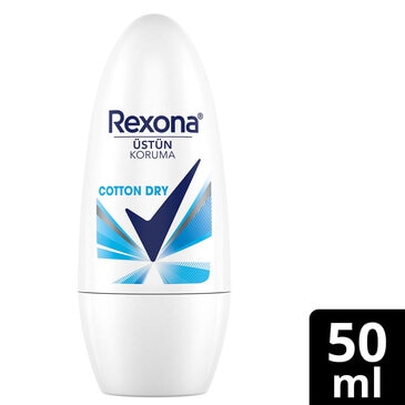 Rexona Üstün Koruma Kadın Roll On Deodorant Cotton Dry 72 Saat Kesintisiz Koruma 50 ml