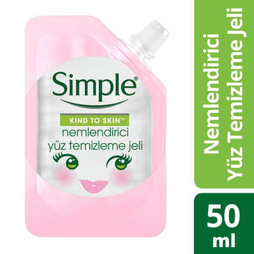 Simple Mini Nemlendirici Yüz Temizleme Jeli 50 ml