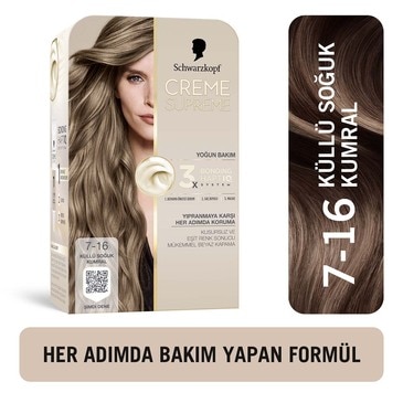 Creme Supreme Saç Boyası Küllü Soğuk Kumral 7-16