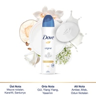 Dove Kadın Sprey Deodorant 1/4 Nemlendirici Krem Original 150 ml