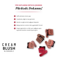 Pastel Cream Blush Krem Allık 48 Romance