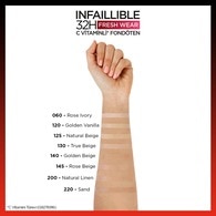 L'Oreal Paris Infaillible 32H Fresh Wear C Vitaminli Fondöten 130 True Beige