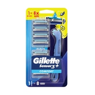 Gillette Sensor3+ Comfort 8'li Yedek Bıçağı Başlıklı Tıraş Makinesi