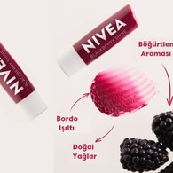 Nivea Böğürtlen Dudak Bakım Kremi ve Parlatıcısı 4,8 g